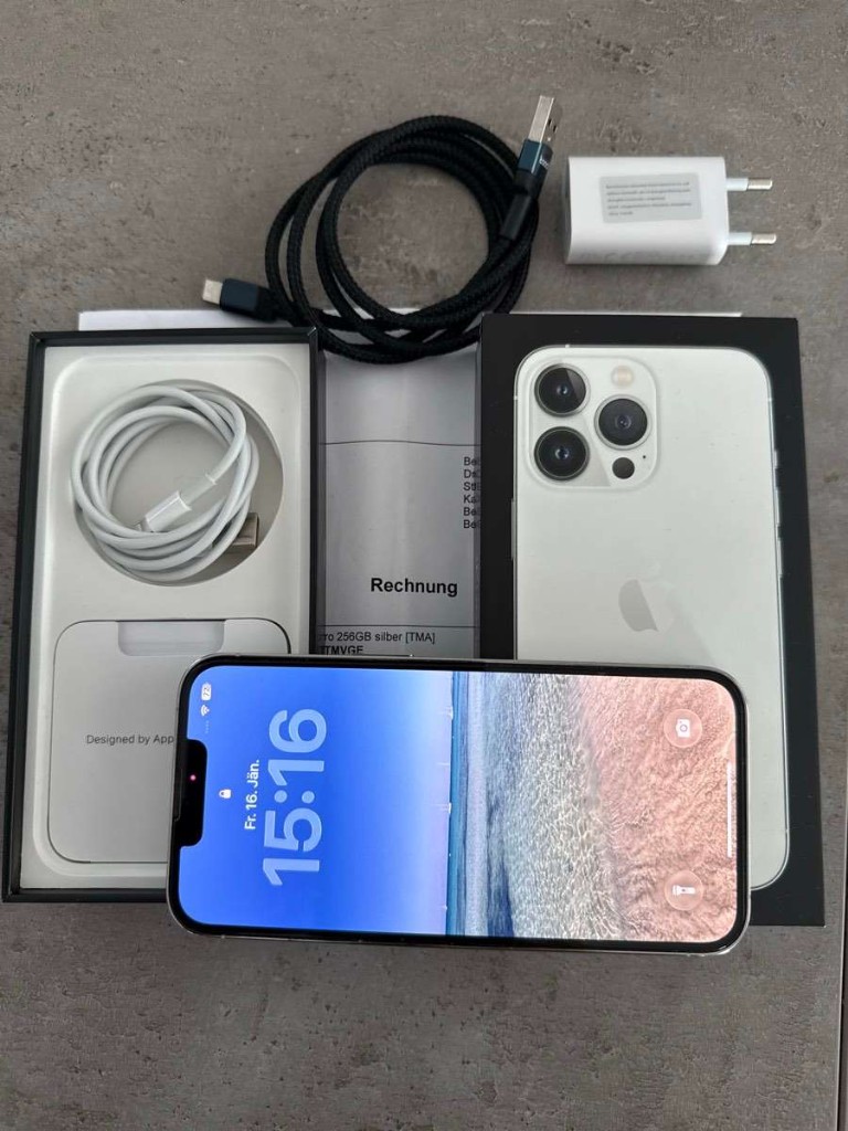 Smartphone Apple iPhone 13 Pro 256GB Prateado